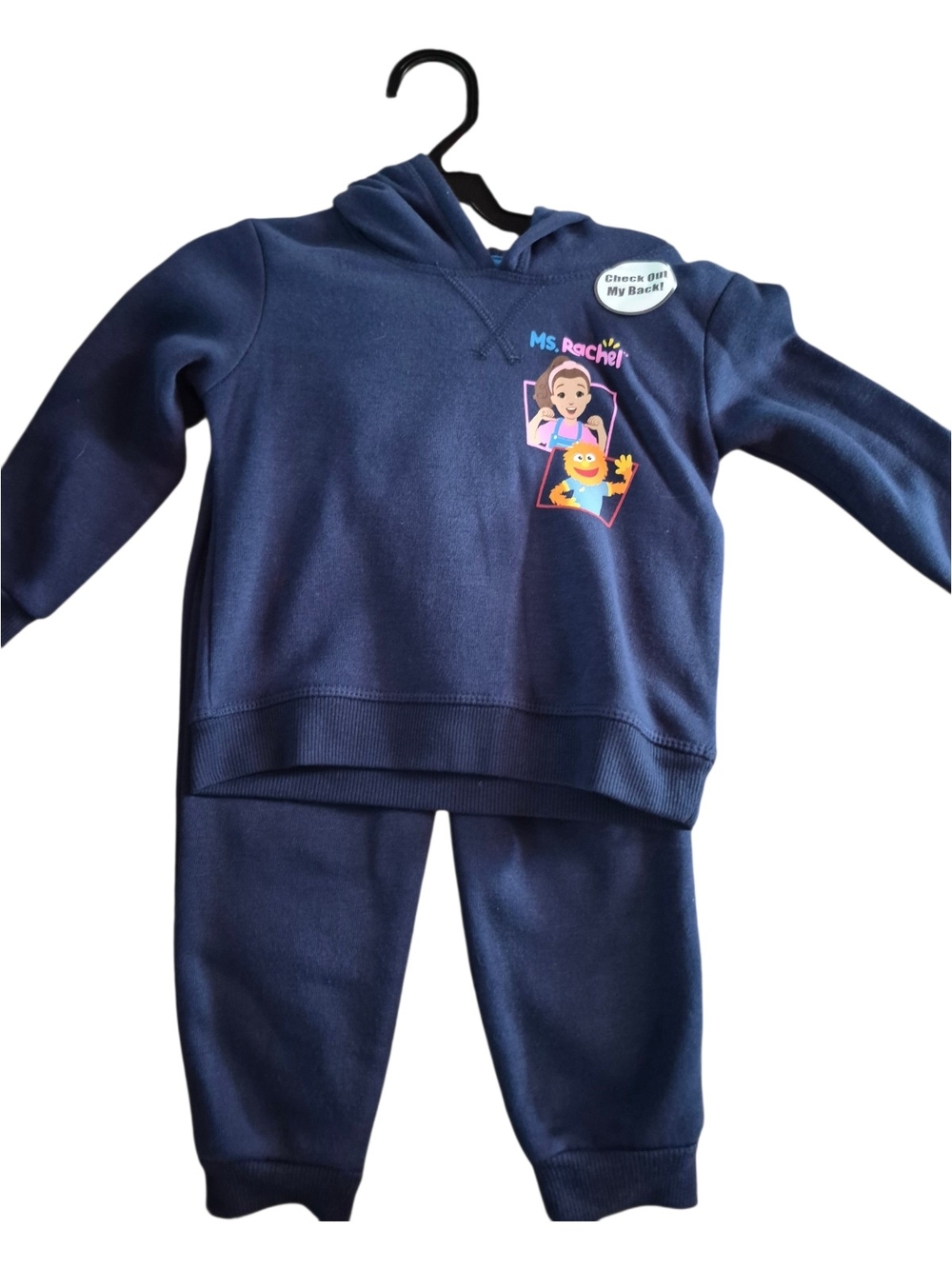 Kids Navy Blue Hoodie & Jogger Matching Set